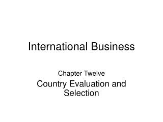 International Business