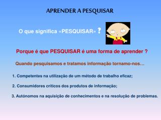 APRENDER A PESQUISAR