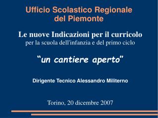 Ufficio Scolastico Regionale del Piemonte