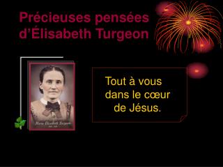 Précieuses pensées d’Élisabeth Turgeon