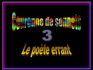 Couronne de sonnets