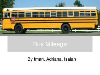 Bus Mileage