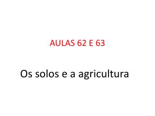 AULAS 62 E 63