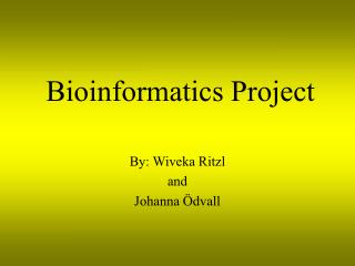 Bioinformatics Project