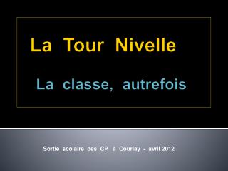 La Tour Nivelle La classe, autrefois