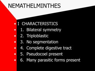 NEMATHELMINTHES