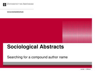 Sociological Abstracts