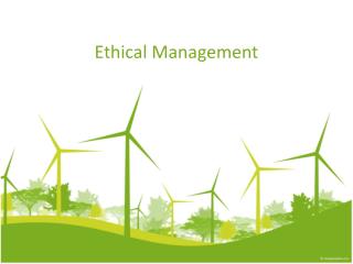 Ethical Management