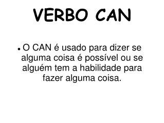 VERBO CAN