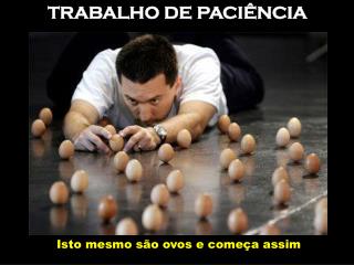 TRABALHO DE PACIÊNCIA