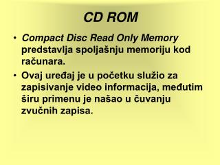 CD ROM