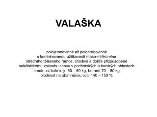 VALAŠKA