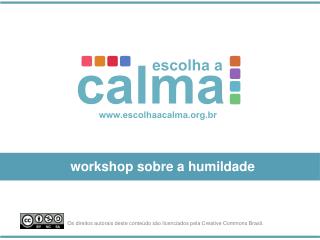workshop sobre a humildade