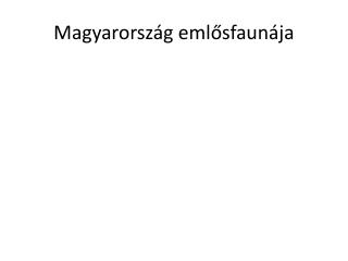 Magyarország emlősfaunája