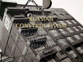 Russian Constructivism