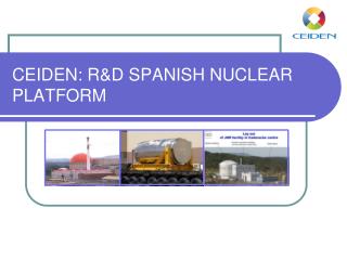 CEIDEN: R&amp;D SPANISH NUCLEAR PLATFORM