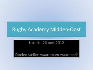 Rugby Academy Midden-Oost