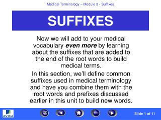 SUFFIXES