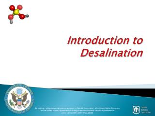 Introduction to Desalination