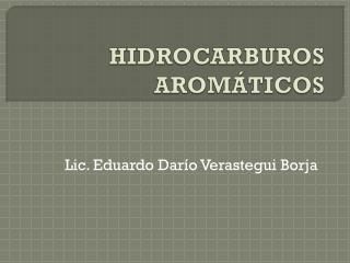HIDROCARBUROS AROMÁTICOS