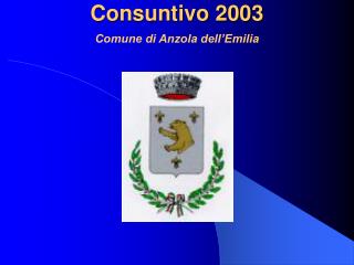 Consuntivo 2003