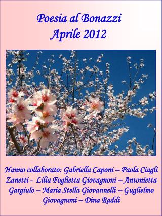 Poesia al Bonazzi Aprile 2012