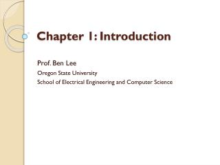 Chapter 1: Introduction