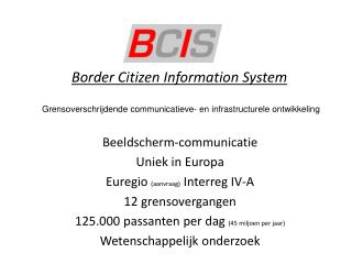 Border Citizen Information System