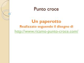 Punto croce