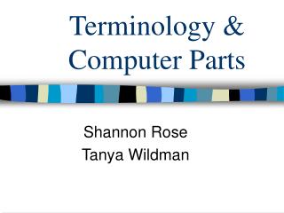 Terminology &amp; Computer Parts