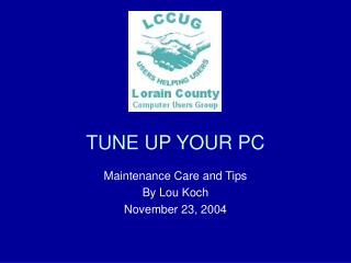 TUNE UP YOUR PC
