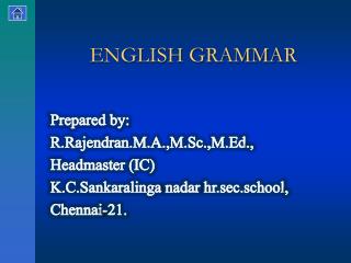 ENGLISH GRAMMAR