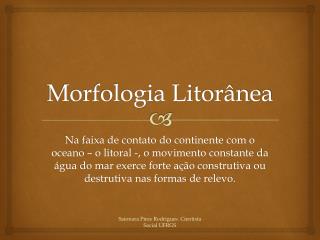 Morfologia Litorânea