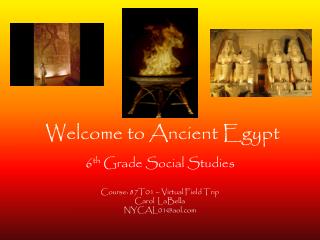Welcome to Ancient Egypt