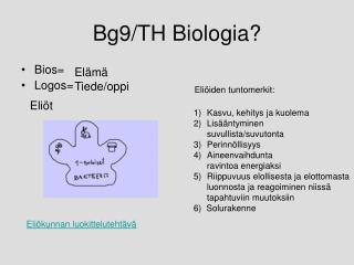 Bg9/TH Biologia?