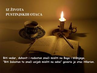IZ ŽIVOTA PUSTINJSKIH OTACA