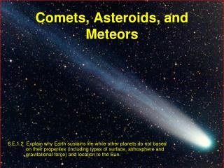 Comets, Asteroids, and Meteors