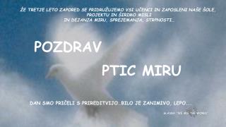 ŽE TRETJE LETO ZAPORED SE PRIDRUŽUJEMO VSI UČENCI IN ZAPOSLENI NAŠE ŠOLE ,