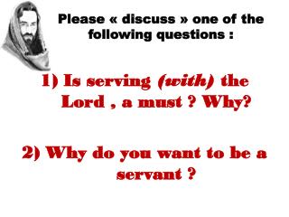 Please « discuss » one of the following questions :