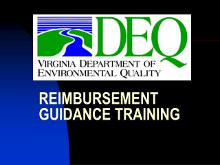 REIMBURSEMENT GUIDANCE TRAINING