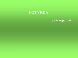 POTVRDA