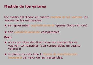 Medida de los valores