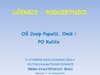 UČENICI - PODUZETNICI