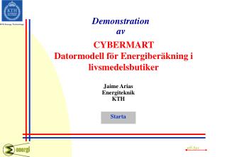 CYBERMART Datormodell för Energiberäkning i livsmedelsbutiker