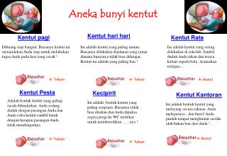 Aneka bunyi kentut