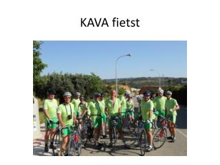 KAVA fietst