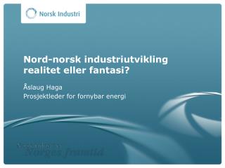 Nord-norsk industriutvikling realitet eller fantasi?