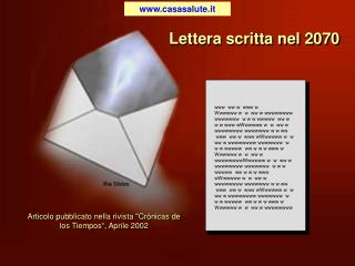 Lettera scritta nel 2070