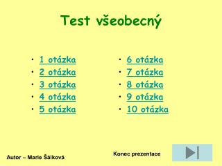 Test všeobecný