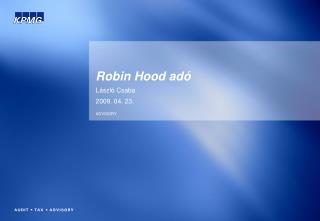 Robin Hood adó